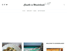 Tablet Screenshot of camilleinwonderlands.com